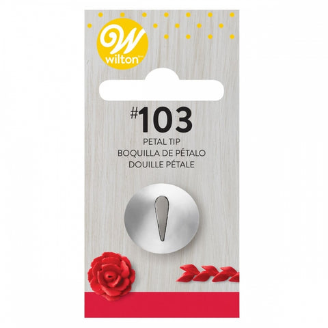 Wilton Petal Decorating Tip/Nozzle No. 103 - Stainless Steel []