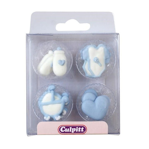 Baby Blue Icing Toppers