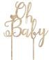 Oh Baby' Wooden Cake Topper